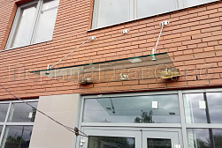 Стеклянные козырьки на вантах в Волгограде. Готовые проекты ПерилаГлавСнаб - фото 7