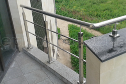 Перила и ограждения из нержавеющей стали с двумя ригелями в Волгограде. Готовые проекты ПерилаГлавСнаб - фото 6