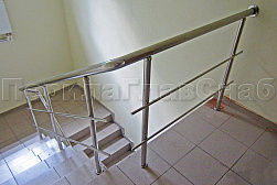 Перила и ограждения из нержавеющей стали с двумя ригелями в Волгограде. Готовые проекты ПерилаГлавСнаб - фото 14