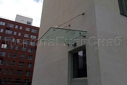 Стеклянные козырьки на вантах в Волгограде. Готовые проекты ПерилаГлавСнаб - фото 3