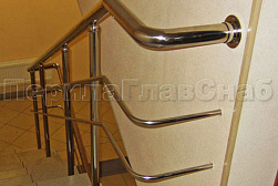 Перила и ограждения из нержавеющей стали с двумя ригелями в Волгограде. Готовые проекты ПерилаГлавСнаб - фото 12