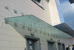 Стеклянные козырьки на вантах в Волгограде. Готовые проекты ПерилаГлавСнаб - фото 15