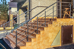 Ограждения из нержавеющей стали с тремя ригелями в Волгограде. Готовые проекты ПерилаГлавСнаб - фото 3