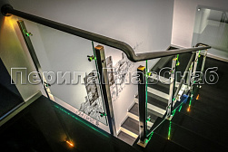 Поручни, перила и ограждения с подсветкой в Волгограде. Готовые проекты ПерилаГлавСнаб - фото 26