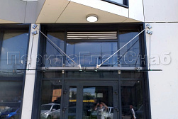 Стеклянные козырьки на вантах в Волгограде. Готовые проекты ПерилаГлавСнаб - фото 9