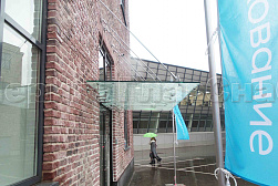 Стеклянные козырьки на вантах в Волгограде. Готовые проекты ПерилаГлавСнаб - фото 22