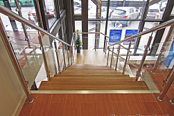 Стеклянные перила для колодезных лестниц в Волгограде. Готовые проекты ПерилаГлавСнаб - фото 9