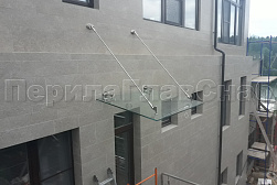 Стеклянные козырьки на вантах в Волгограде. Готовые проекты ПерилаГлавСнаб - фото 18