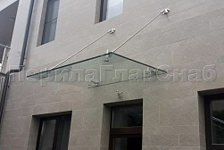 Стеклянные козырьки на вантах в Волгограде. Готовые проекты ПерилаГлавСнаб - фото 20