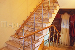 Ограждения из нержавеющей стали с тремя ригелями в Волгограде. Готовые проекты ПерилаГлавСнаб - фото 12