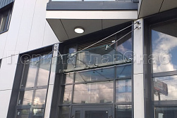 Стеклянные козырьки на вантах в Волгограде. Готовые проекты ПерилаГлавСнаб - фото 12