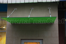 Стеклянные козырьки на вантах в Волгограде. Готовые проекты ПерилаГлавСнаб - фото 13