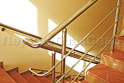 Ограждения из нержавеющей стали с тремя ригелями в Волгограде. Готовые проекты ПерилаГлавСнаб - фото 15