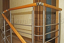 Ограждения из нержавеющей стали с тремя ригелями в Волгограде. Готовые проекты ПерилаГлавСнаб - фото 11