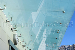 Стеклянные козырьки на вантах в Волгограде. Готовые проекты ПерилаГлавСнаб - фото 28