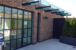 Консольные козырьки и навесы в Волгограде. Готовые проекты ПерилаГлавСнаб - фото 13