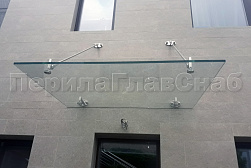 Стеклянные козырьки на вантах в Волгограде. Готовые проекты ПерилаГлавСнаб - фото 19