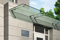 Консольные козырьки и навесы в Волгограде. Готовые проекты ПерилаГлавСнаб - фото 8