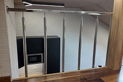 Ограждения и перила без ригелей из нержавеющей стали (без заполнения) в Волгограде. Готовые проекты ПерилаГлавСнаб - фото 12 Ограждения и перила без ригелей из нержавеющей стали (без заполнения) в Волгограде. Готовые проекты ПерилаГлавСнаб - фото 12