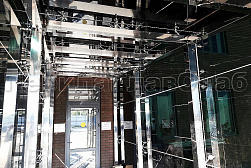 Стеклянные козырьки на спайдерах в Волгограде. Готовые проекты ПерилаГлавСнаб - фото 3