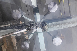 Стеклянные козырьки на спайдерах в Волгограде. Готовые проекты ПерилаГлавСнаб - фото 8