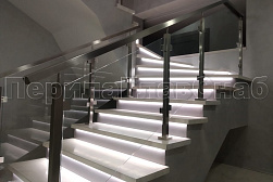 Ограждения из нержавейки со стеклом в Волгограде. Готовые проекты ПерилаГлавСнаб - фото 1