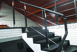 Ограждения из нержавеющей стали с тремя ригелями в Волгограде. Готовые проекты ПерилаГлавСнаб - фото 19