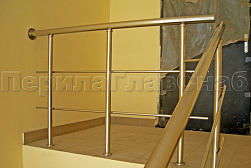 Перила и ограждения из нержавеющей стали с двумя ригелями в Волгограде. Готовые проекты ПерилаГлавСнаб - фото 8