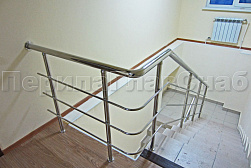 Ограждения из нержавеющей стали с тремя ригелями в Волгограде. Готовые проекты ПерилаГлавСнаб - фото 14